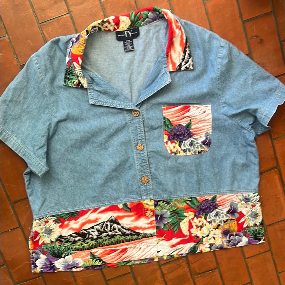 Tropical Denim Jean Shirt orignalTYwear